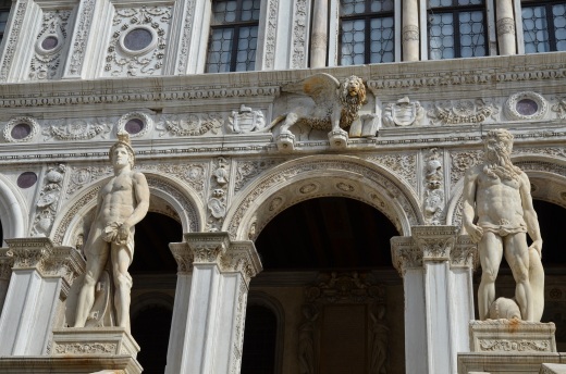 Apollo and Neptune at the top of the Giants' Staircase.