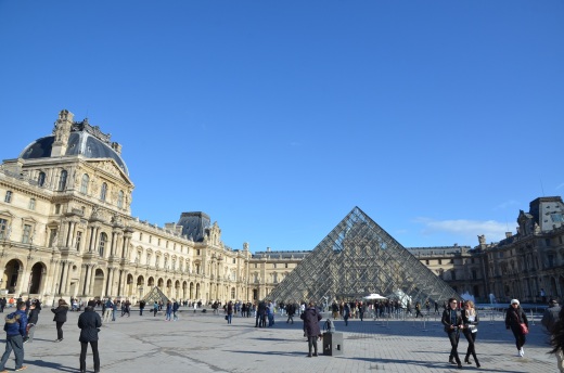 The sunny weather that greeted us as we exited The Louvre